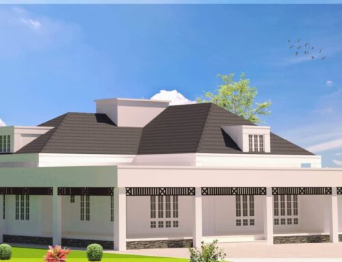 Blue Concrete House